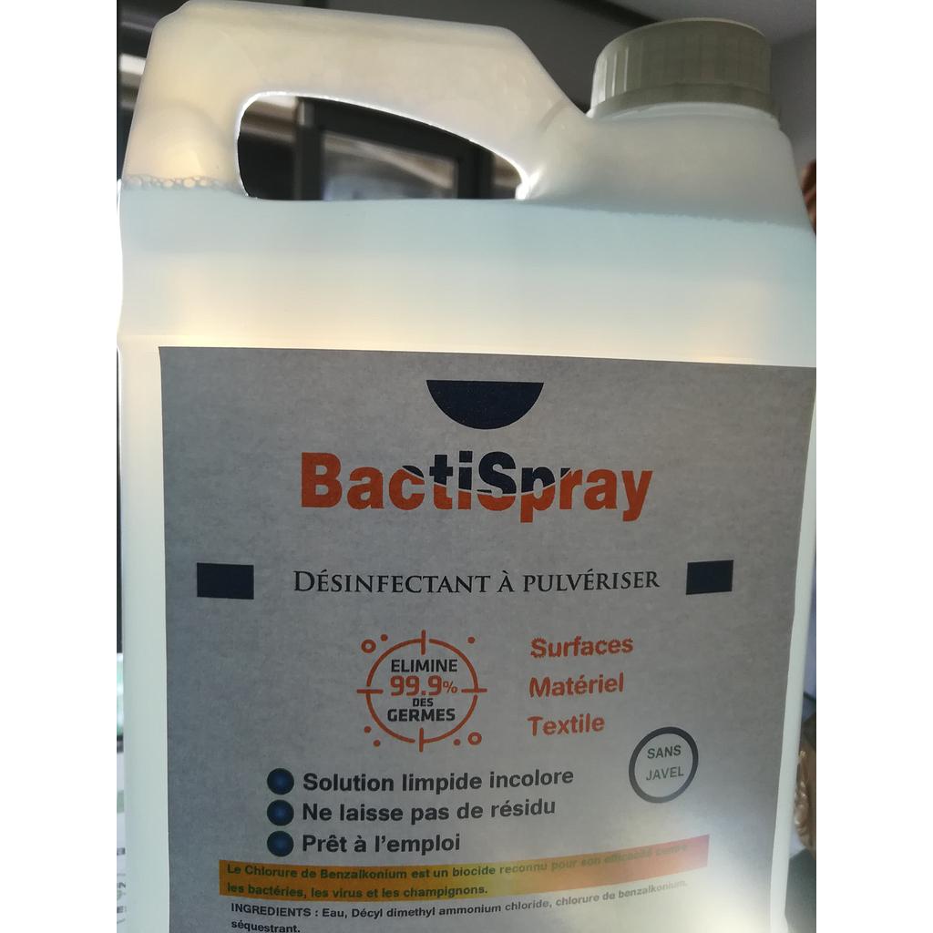 BactiSpray desinfectant surface materiel et textile 5L